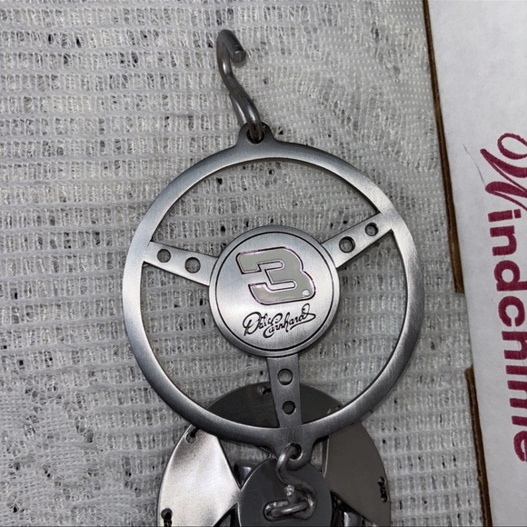 Vtg 2002 Great American Pewter Wind Chime Dale Earnhardt #3 GM Goodwrench NASCAR - Picture 5 of 15